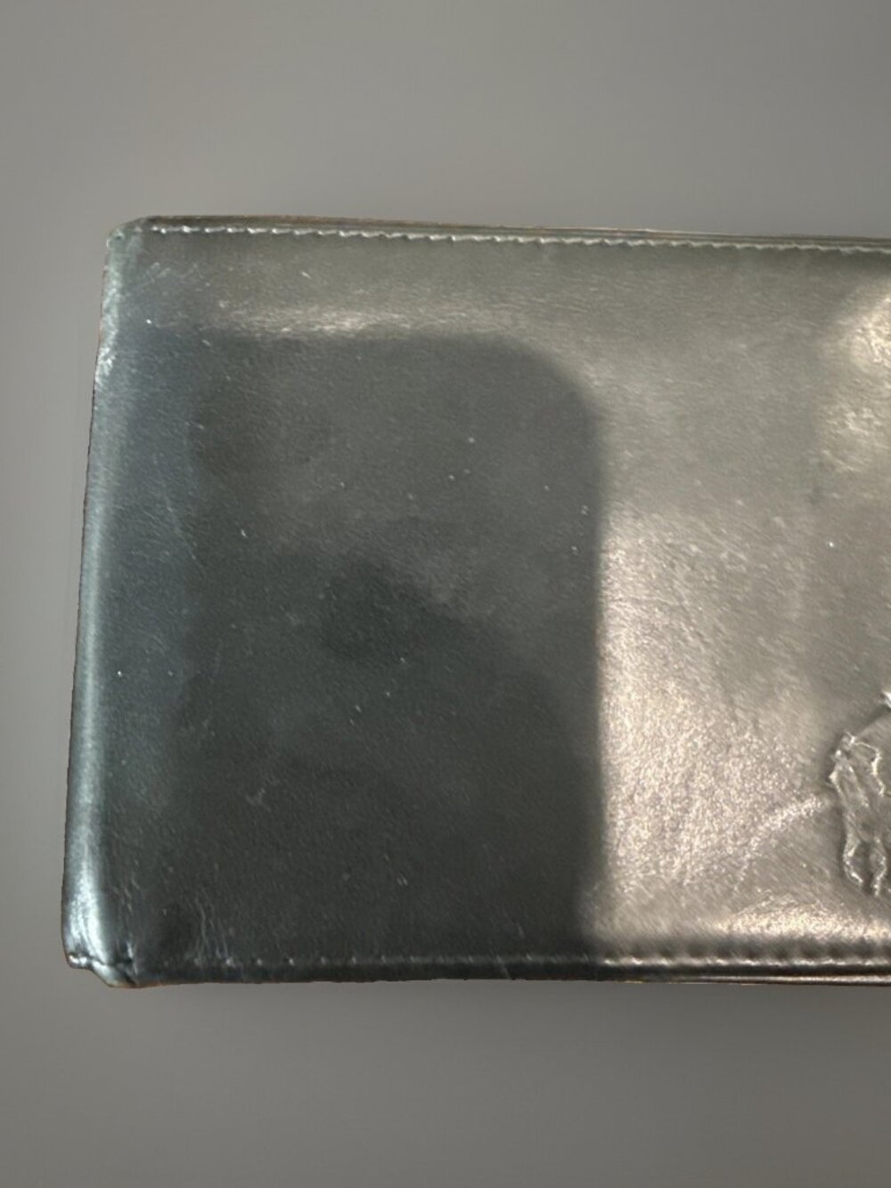 Polo Ralph Lauren Bifold Wallet Leather Black Unisex Logo